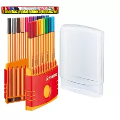   STABILO Point 88 ColorParade,Tűfilc készlet, 0,4 mm,  20 különböző szín/cs
