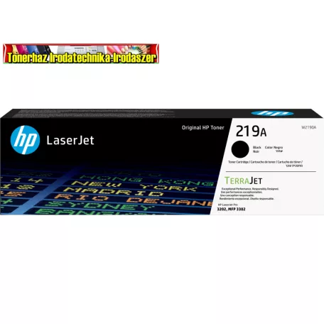 HP W2190A  Eredeti Toner Black 1.300 oldal kapacitás No.219A