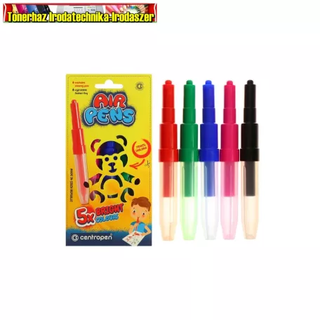 Centropen AIRPENS 1500 Filctoll fújós készlet  Bright 5 klf. szín