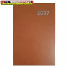 Határidőnapló ALISCA A/4 heti fehér lapos barna 2027 (agenda,naptár)