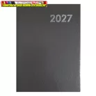 Határidőnapló ALISCA B/6 heti fehér lapos szürke 2027 (agenda,naptár)