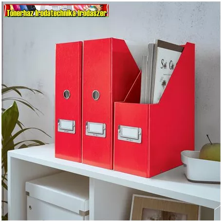  LEITZ Click&Store Iratpapucs, PP/karton, 95 mm, piros