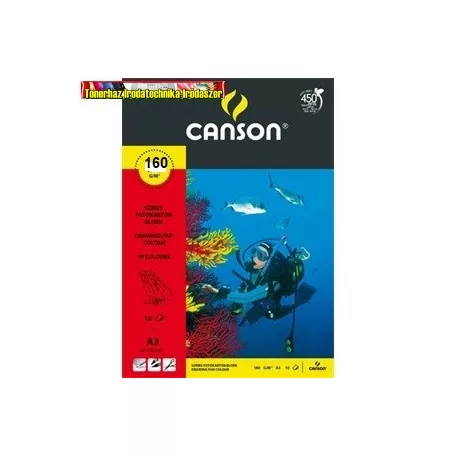 Fotókarton Canson A/3 160g színes 