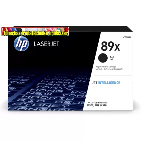 HP CF289X EREDETI TONER BLACK 10.000 OLDAL KAPACITÁS NO.89X