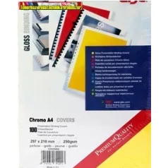 Hátlap fényes sárga A/4 100 lap/cs 250gr. EVO