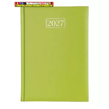 VICTORIA OFFICE Chrono határidőnapló, naptár, tervező, A5, napi, világos zöld (2027 évi) (agenda)