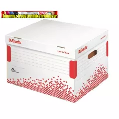   ESSELTE Speedbox, fehér konténer, újrahasznosított karton, felfelé nyíló 623914