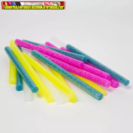11116D Ragasztórúd - 7 x 100 mm -  Fluoreszkáló színes  - 20 db / csomag