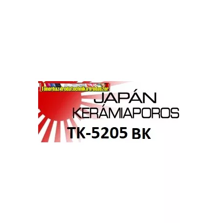 Kyocera TK-5205 Black Kerámiaporos premium utángyártott toner 18K 100% ÚJ  (TK5205,TK 5205)
