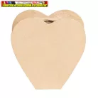 Kreatív decoupage tárgy Clairefontaine Décopatch szív váza 13x5x13cm