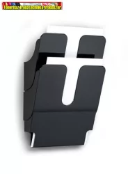 DURABLE FLEXIPLUS 2 Prospektustartó, fali, álló, A4,  fekete, 2 rekeszes