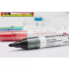 FLEXOFFICE WB02 Táblamarker, 2,5 mm, kúpos,fekete