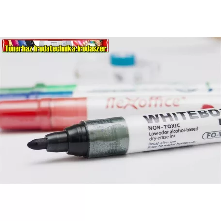 FLEXOFFICE WB02 Táblamarker, 2,5 mm, kúpos,fekete