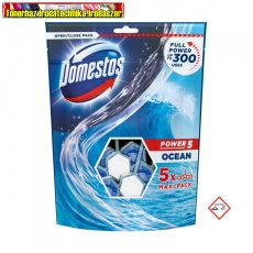 DOMESTOS Power5 Maxi Pack WC frissítő blokk Ocean ( 5x55gr ) (wc illatosító)