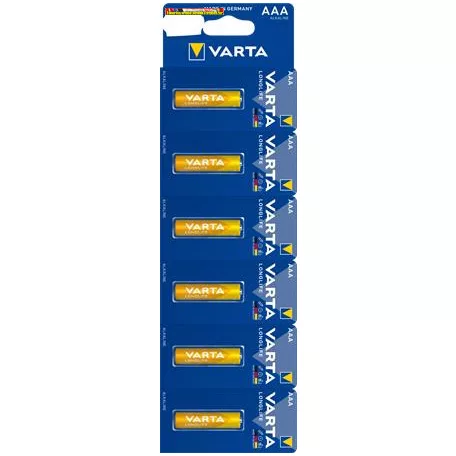 VARTA Longlife Kartella Elem micro ceruza AAA  alkáli LR03 6db/cs  db-ár