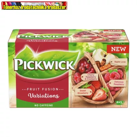PickwickVariációk PIROS Gyümölcstea 20x2 g ( meggy, vörösáfonya, alma, eper és málna)