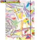 Gumis mappa karton pd A/4 Illusions vegyes