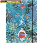 Gumis mappa karton pd A/4 Illusions vegyes