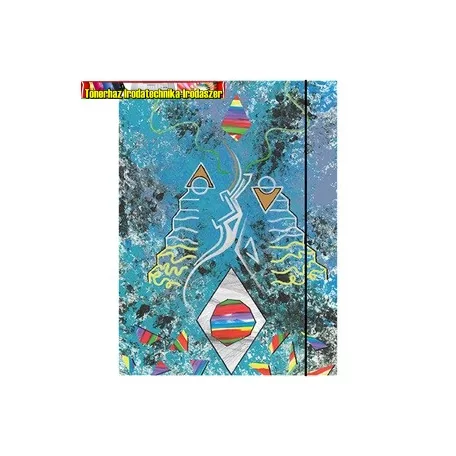 Gumis mappa karton pd A/4 Illusions vegyes