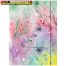 Gumis mappa karton pd A/4 Illusions vegyes