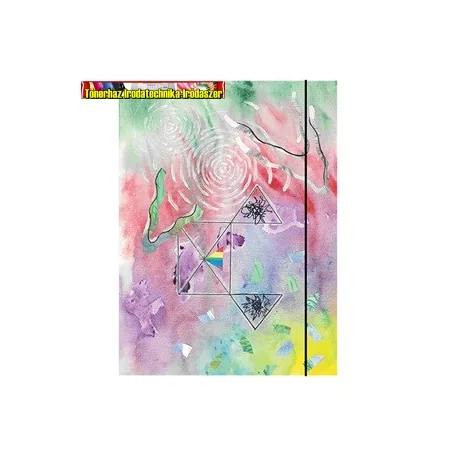 Gumis mappa karton pd A/4 Illusions vegyes