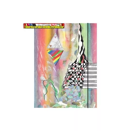 Gumis mappa karton pd A/4 Illusions vegyes
