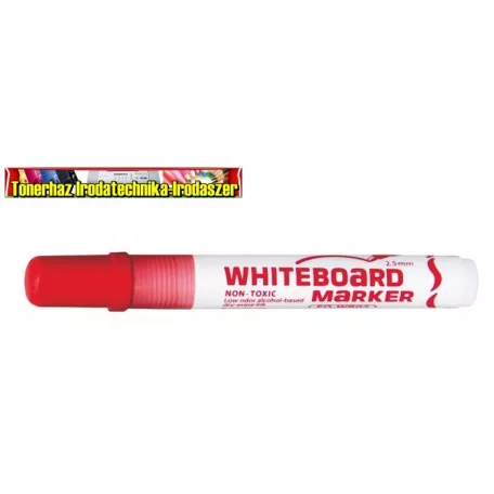 FLEXOFFICE WB02 Táblamarker, 2,5 mm, kúpos,piros