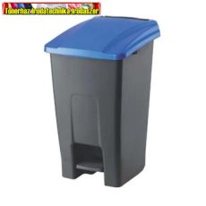 Szemetes kuka pedálos műanyag 50 literes antracit/kék UP227-215