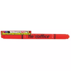   FLEXOFFICE Szövegkiemelő, 1,0/4,0 mm, kétvégű,  HL01, narancs