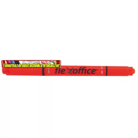 FLEXOFFICE Szövegkiemelő, 1,0/4,0 mm, kétvégű,  HL01, narancs