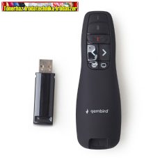 Gembird WP-L-02 Wireless Presenter Red Laser Black