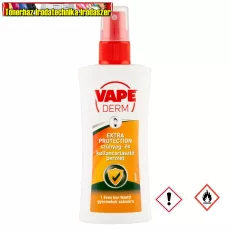 Vape Derm Extra Protection szúnyog- és kullancsriasztó , pumpás 100 ml Vape Derm Extra Protection szúnyog- és kullancsriasztó , pumpás 100 ml