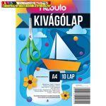   Kivágólap A4, vegyes színek, 10 lap/csomag Nebulo (kivágóminta)