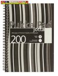   PUKKA PAD Stripe Jotta  Spirálfüzet, A5, vonalas, 100 lap(200oldal),  fekete