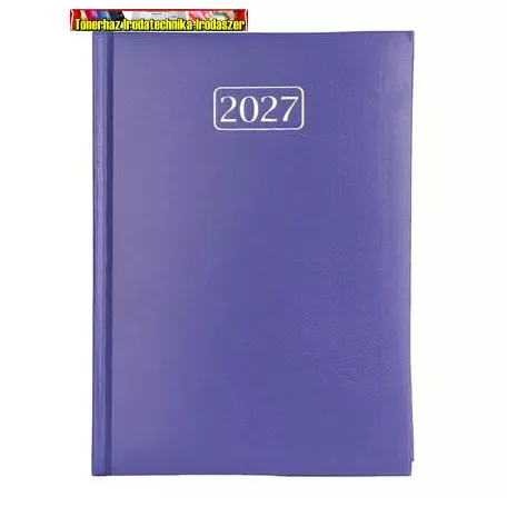 VICTORIA OFFICE Chrono határidőnapló, naptár, tervező, A5, napi, lila (2027 évi) (agenda)