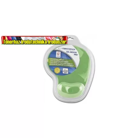 Esperanza csuklótámaszos egérpad ZÖLD EA137Z