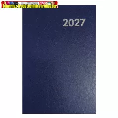   Határidőnapló ALISCA B/6 heti fehér lapos kék 2027 (agenda,naptár)