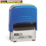   Bélyegző, COLOP Printer C 30 kék ház, kék párnával (C30)