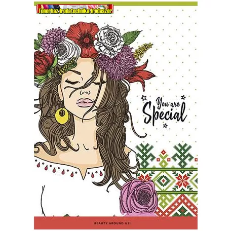 Füzet, tűzött, A5, kockás, 80 lap, SHKOLYARYK, You are special, vegyes (27-80)(27-32)