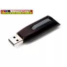 VERBATIM V3 Pendrive, 16GB, USB 3.2, 60/12 MB/s, fekete-szürke