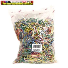   Gumigyűrű Színes 30mm-120mm átm. ; 1,6mm széles 1kg/csomag  (postázó gumi) 