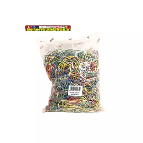 Gumigyűrű Színes 30mm-120mm átm. ; 1,6mm széles 1kg/csomag  (postázó gumi) 