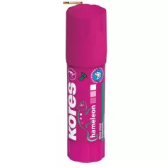 KORES Chameleon, lila ragasztóstift, 15 g, elszíntelenedő