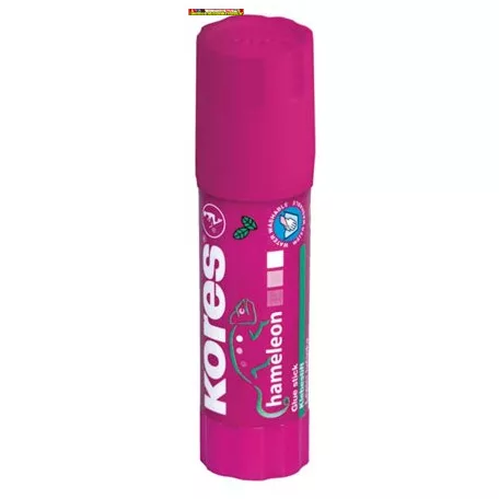 KORES Chameleon, lila ragasztóstift, 15 g, elszíntelenedő