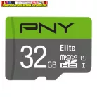 PNY 32GB microSDXC Elite Class 10 UHS-I + adapterrel( P-SDU32GU185GW-GE, memória kártya)