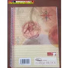 Spirálfüzet A5 vonalas , perforált, lyukasztott, 70 lap NoteBook