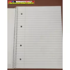   Spirálfüzet A5 vonalas , perforált, lyukasztott, 70 lap NoteBook