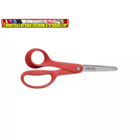 FISKARS First, piros olló, iskolai, 13 cm, balkezes,