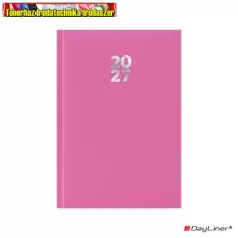   DAYLINER Pannon határidőnapló, naptár, tervező, A5 heti fuchsia (2027 évi) (agenda)