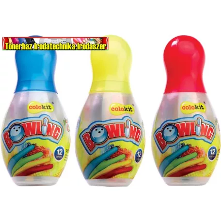 COLOKIT Bowling Zsírkréta,  12 különböző szín (hegyezhető)